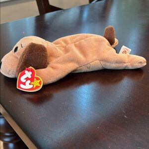 Ty Brown Beanie Baby Plush Dog Toy